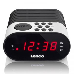 Lenco CR-07 Branco - Rádio despertador